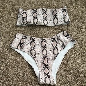 Women’s Snake Print Bikini set